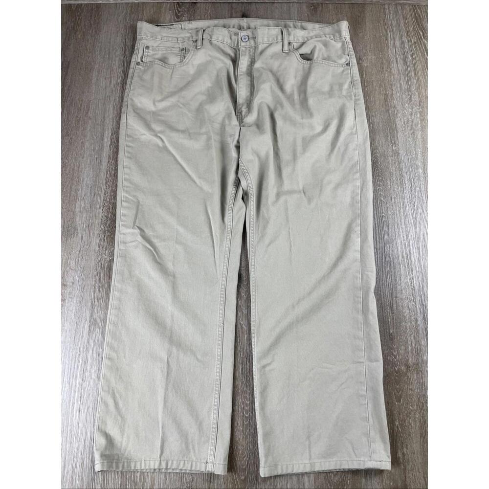 Levi's 559 Work Chino Khaki Beige Men's 42 X 32 inseam White Tab Canvas